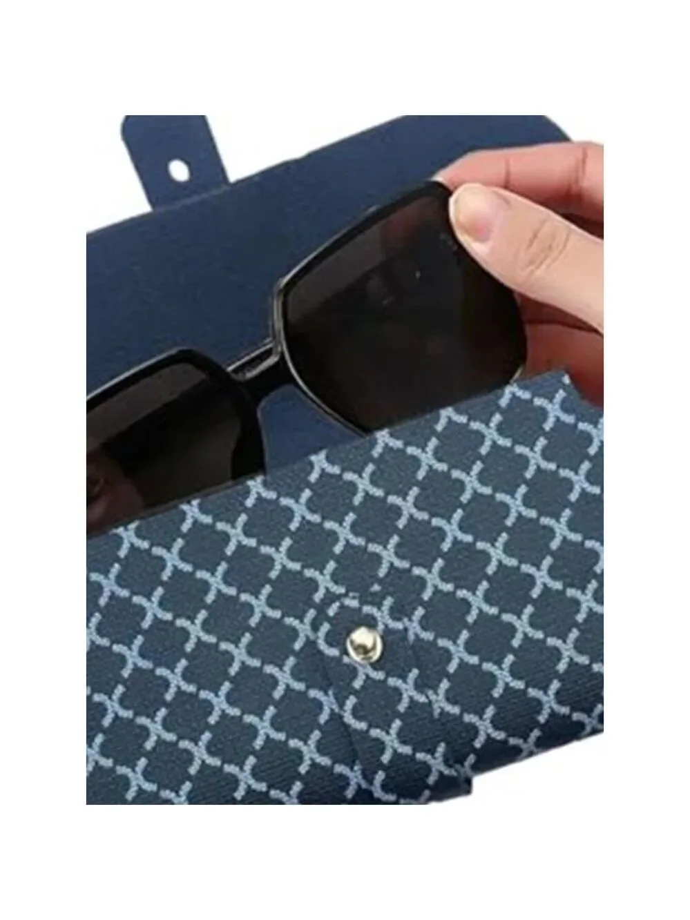 Fashion Glasses Bag Travel Case Unisex Black and Blue